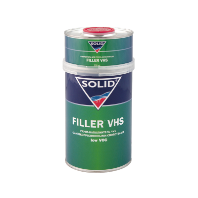 Грунт двухкомпонентный серый Filler VHS Solid, 1 л + 1,25 мл Грунт двухкомпонентный серый Filler VHS Solid, 1 л + 1,25 мл фото | Европроект Tрейдинг